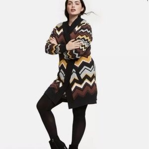 Missoni For Target Zig Zag Stripes Long Sleeve Sweater Cardigan Size M Medium